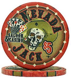 Nevada Jacks 5 Dollar Chips Sold by the Roll, AGS-NJ5
